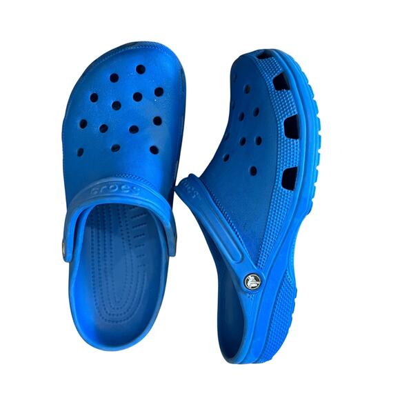 CROCS Royal Blue Water Shoes Classic Clogs Men size 12 - Picture 1 of 6